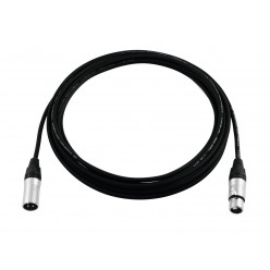 PSSO DMX cable XLR 3pin 5m bk Neutrik